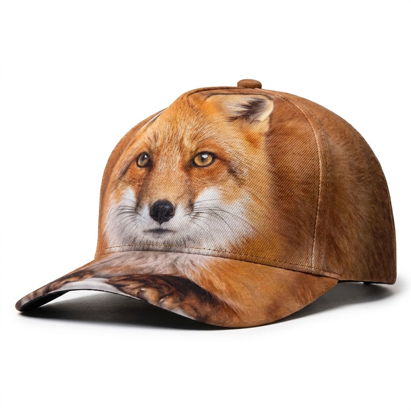 Trucker Hat Cap - Red Fox Custom Baseball Cap Rusty