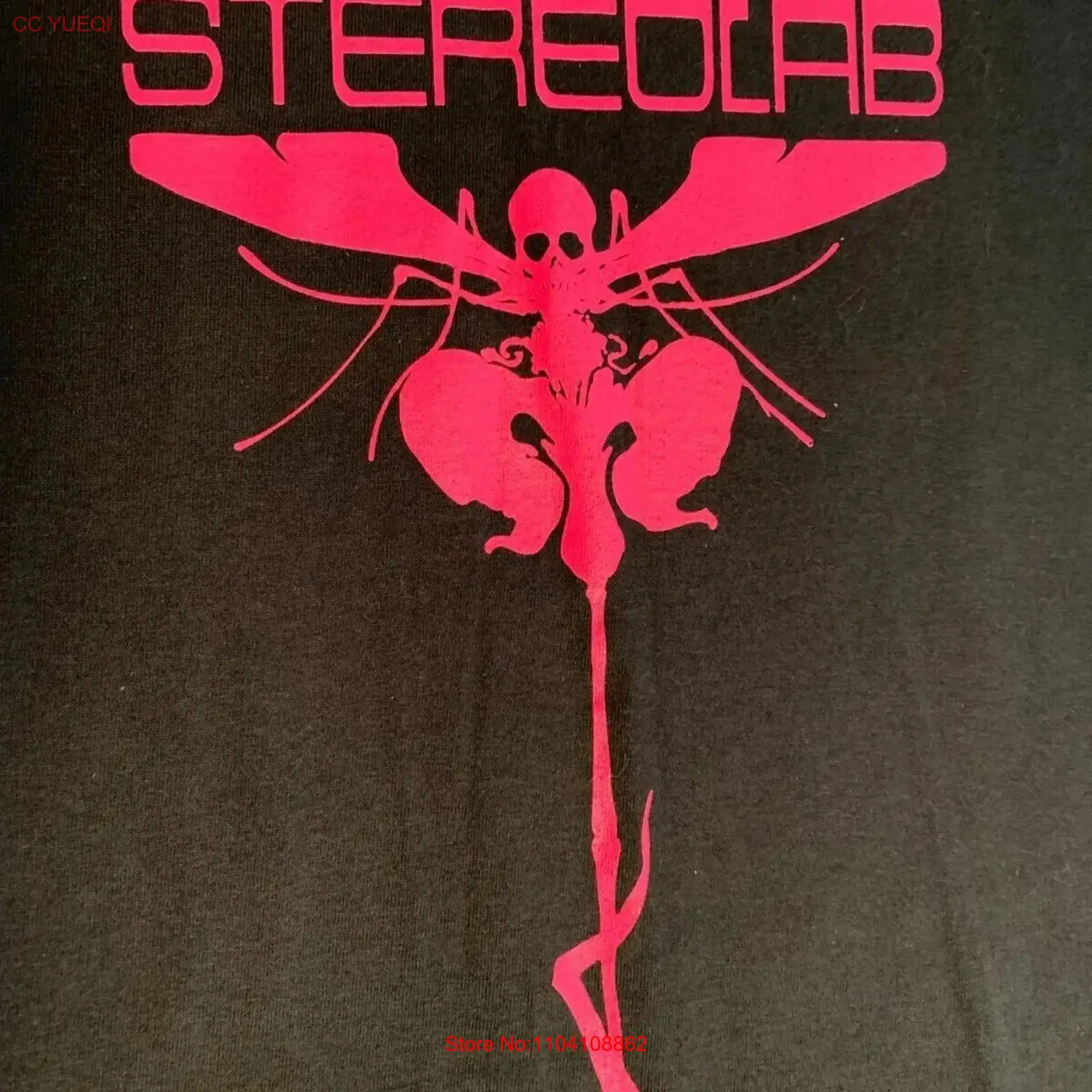 Mens Fashion Black Shirt - Vintage Stereolab T Shirt Cotton Black