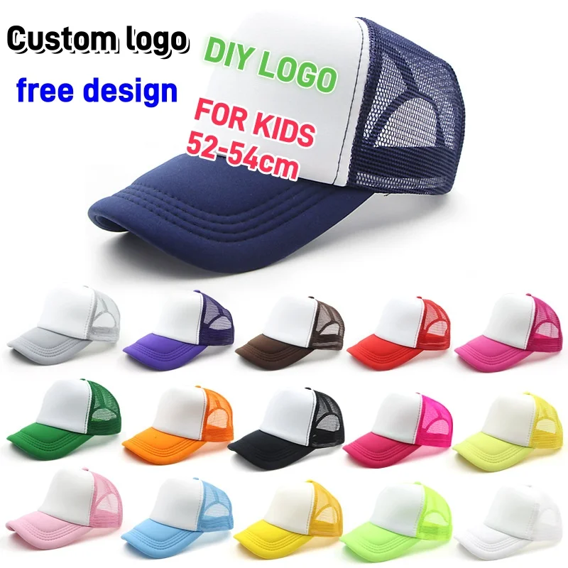 Trucker Hat Cap - Kids Adjustable Mesh Trucker Hat Custom