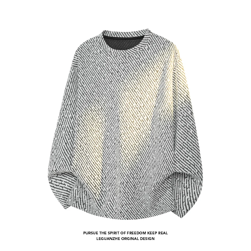 Men Diagonal Stripe Textured L - Mens Fashion Summer 评论和价格
