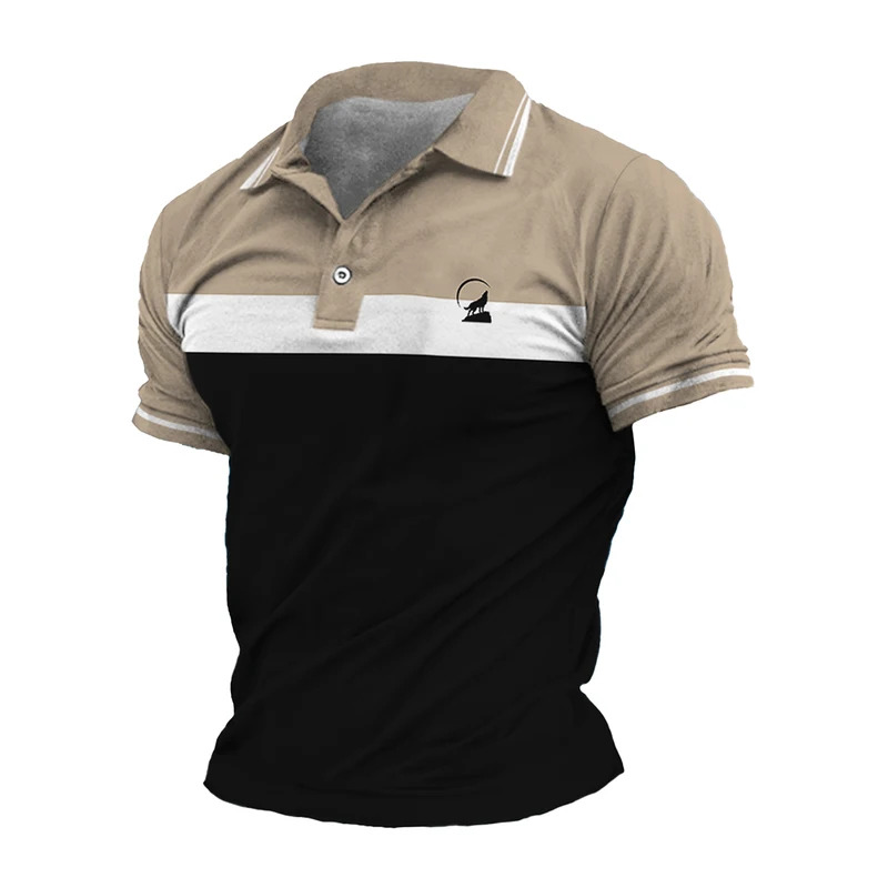 Men's Striped Polo shirt, Casu - Mens Fashion Summer 评论和价格