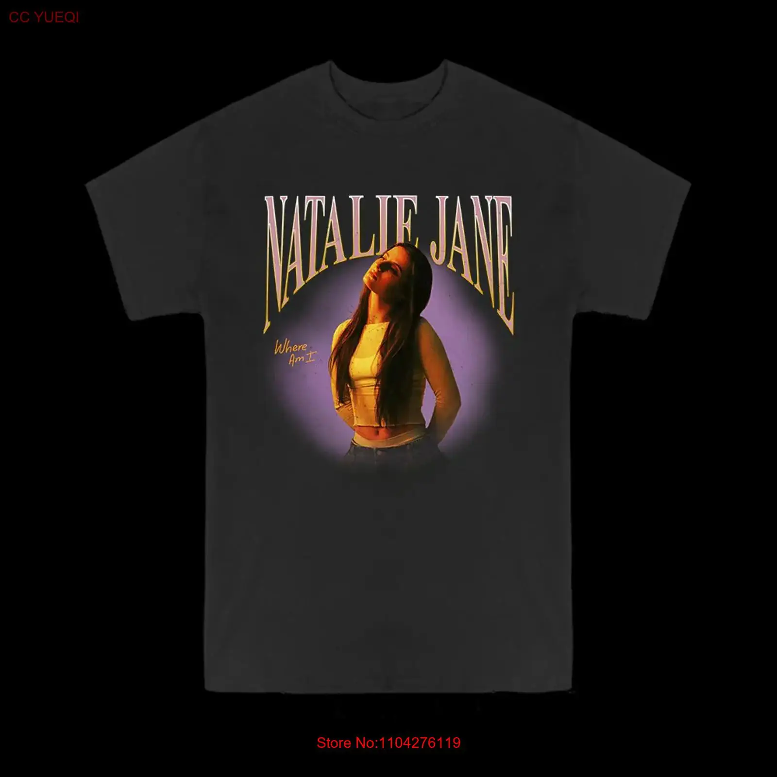 Natalie Jane T Shirt Size S 5X - Mens Fashion Black Shirt 评论和价格
