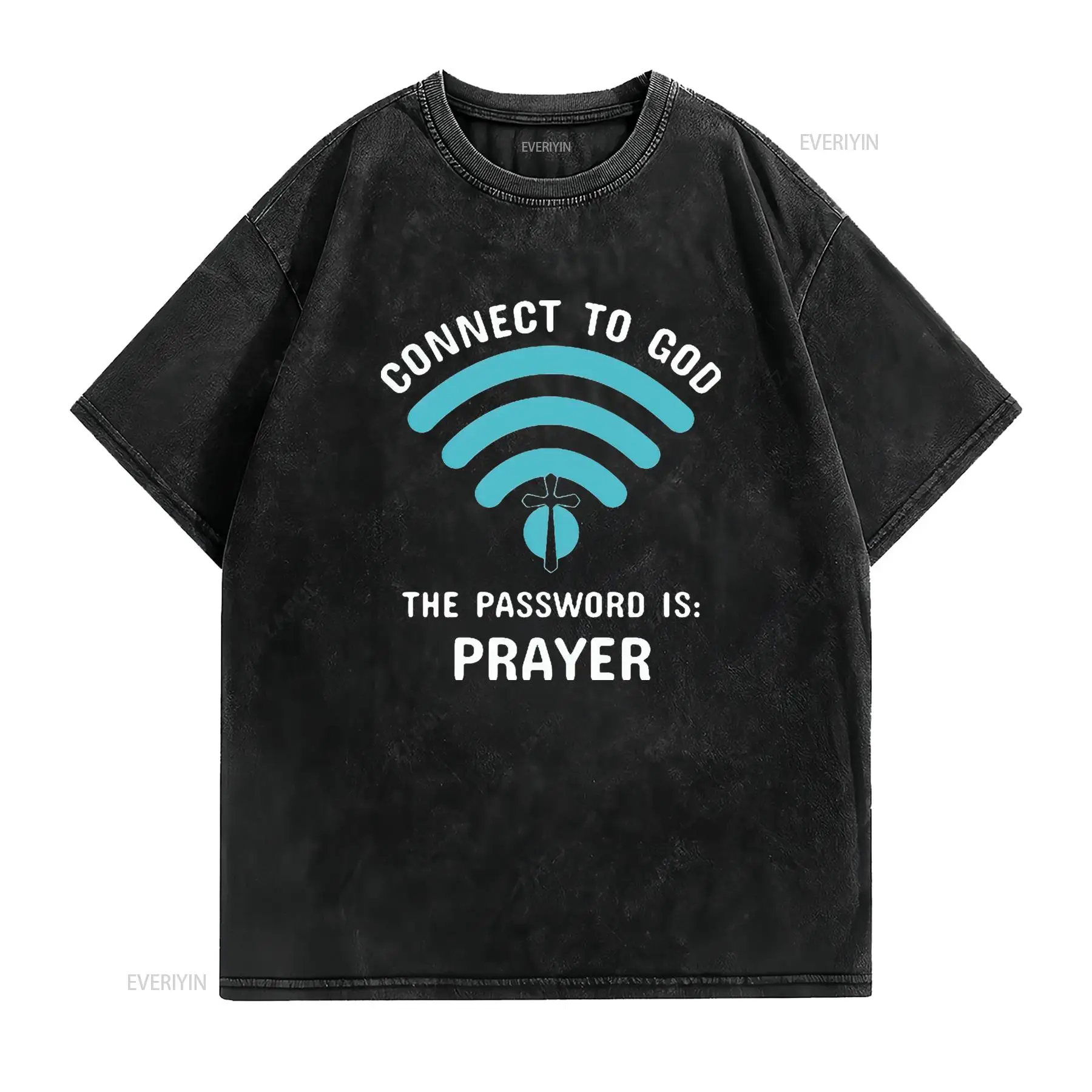 Mens Connect To God The Passwo - Mens Fashion Black Shirt 评论和价格