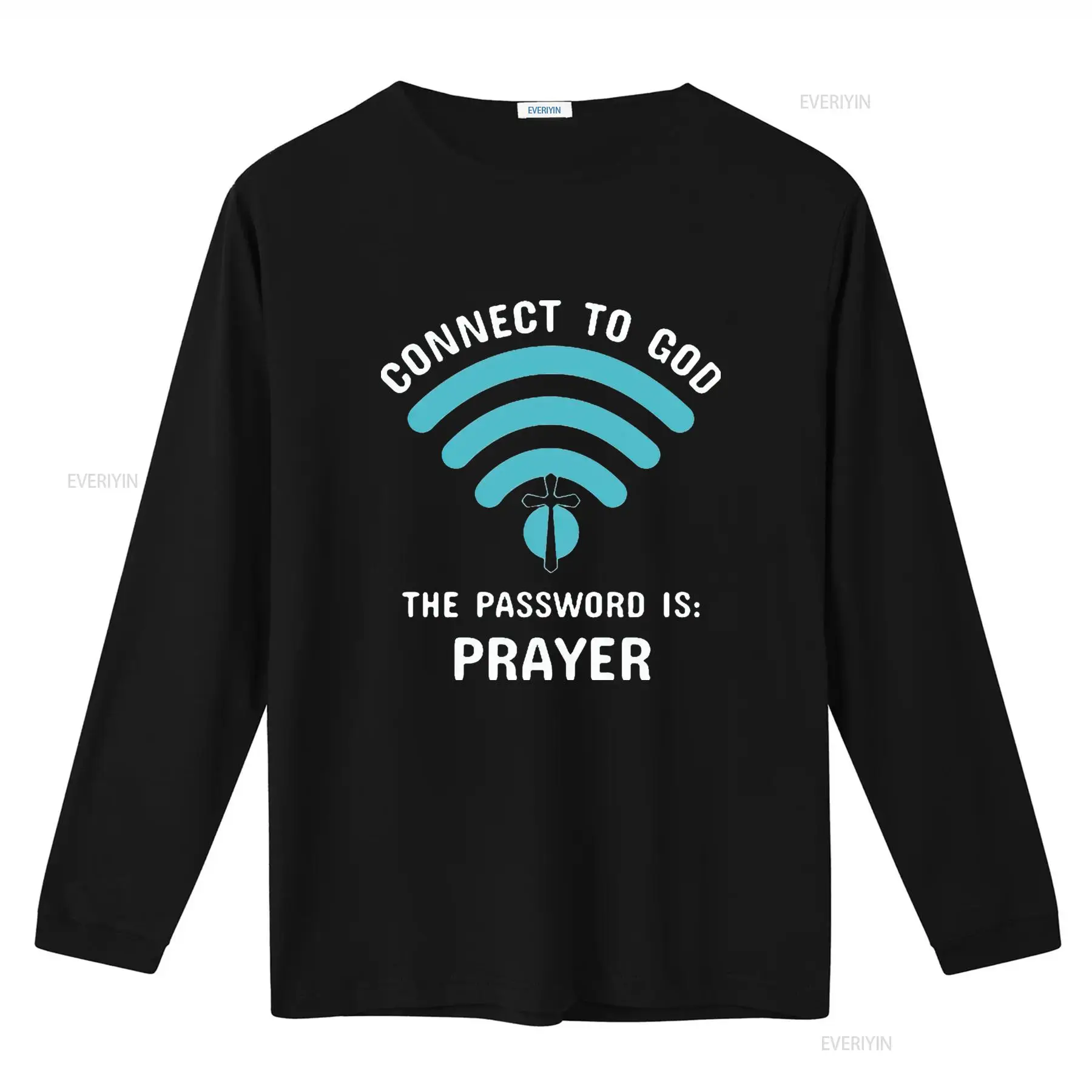 Mens Connect To God The Passwo - Mens Fashion Black Shirt 评论和价格
