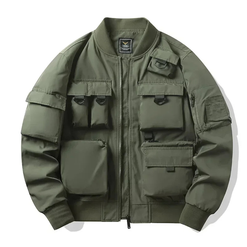 Men Windbreaker Bomber Basebal - Bomber Jacket Men 评论和价格