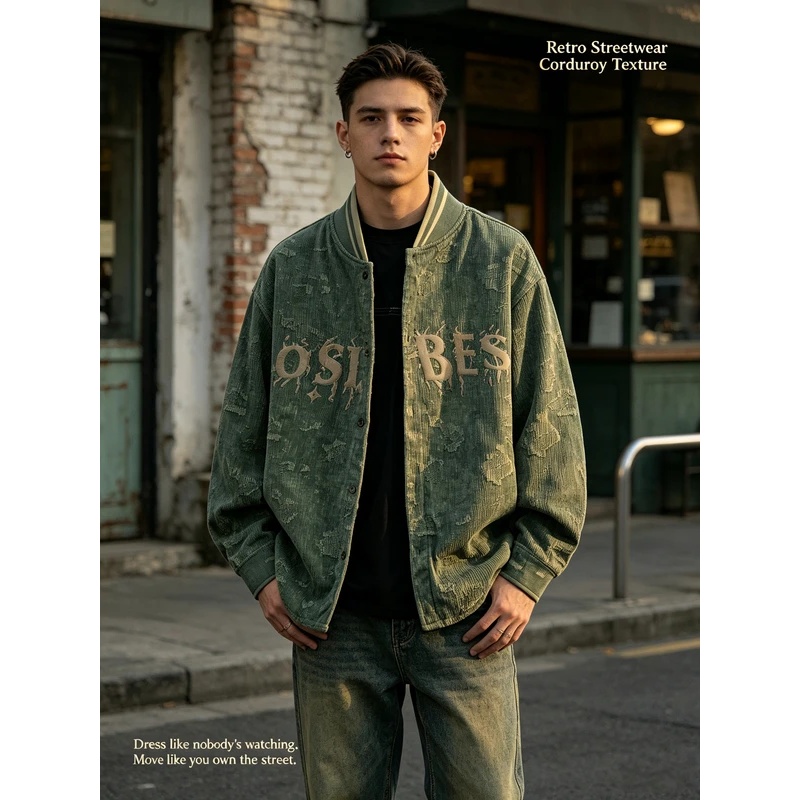 Men's Vintage Jacquard Varsity - Varsity Jacket Letterman 评论和价格