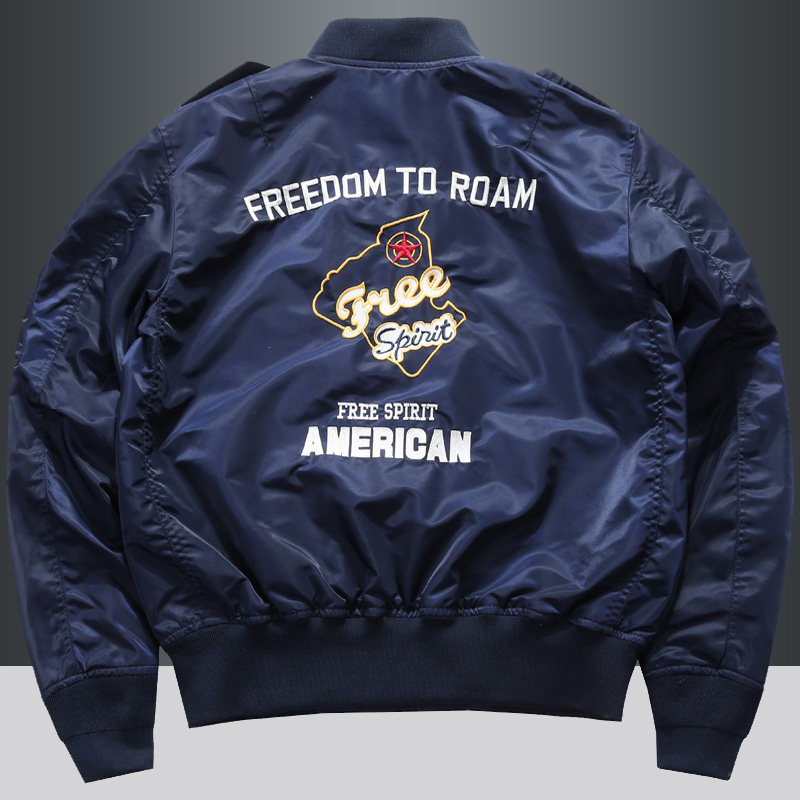 Men's Spring Tactical Army MA- - Varsity Jacket Letterman 评论和价格