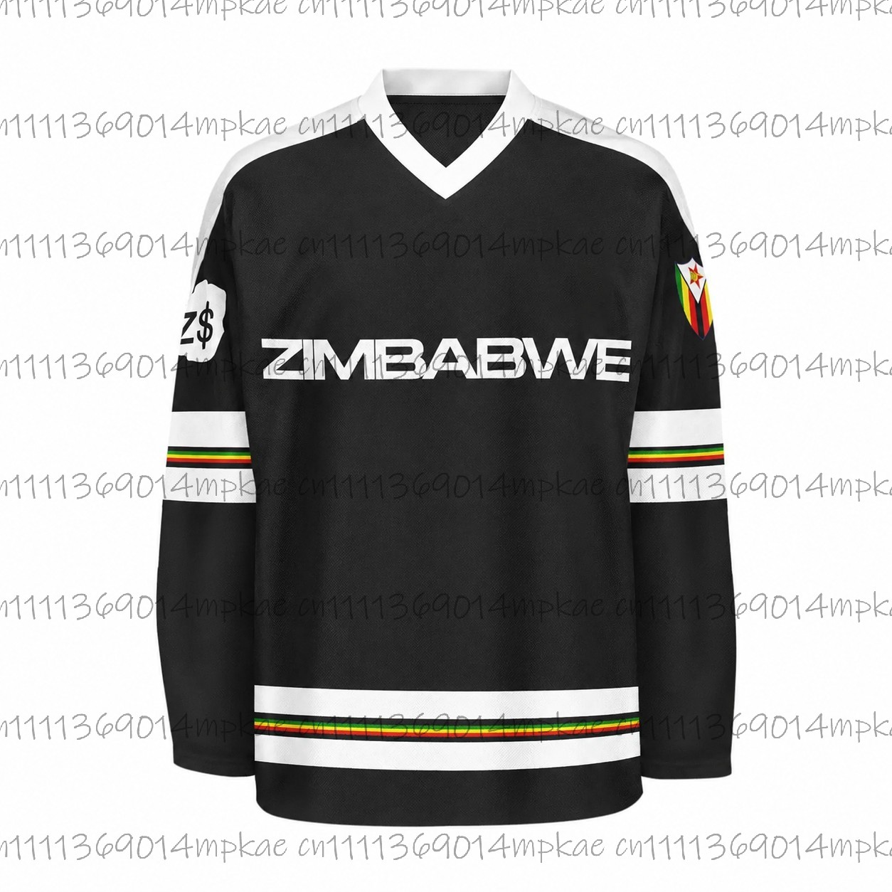Men's Zimbabwe Printed V-Neck  - Mens Fashion Summer 评论和价格