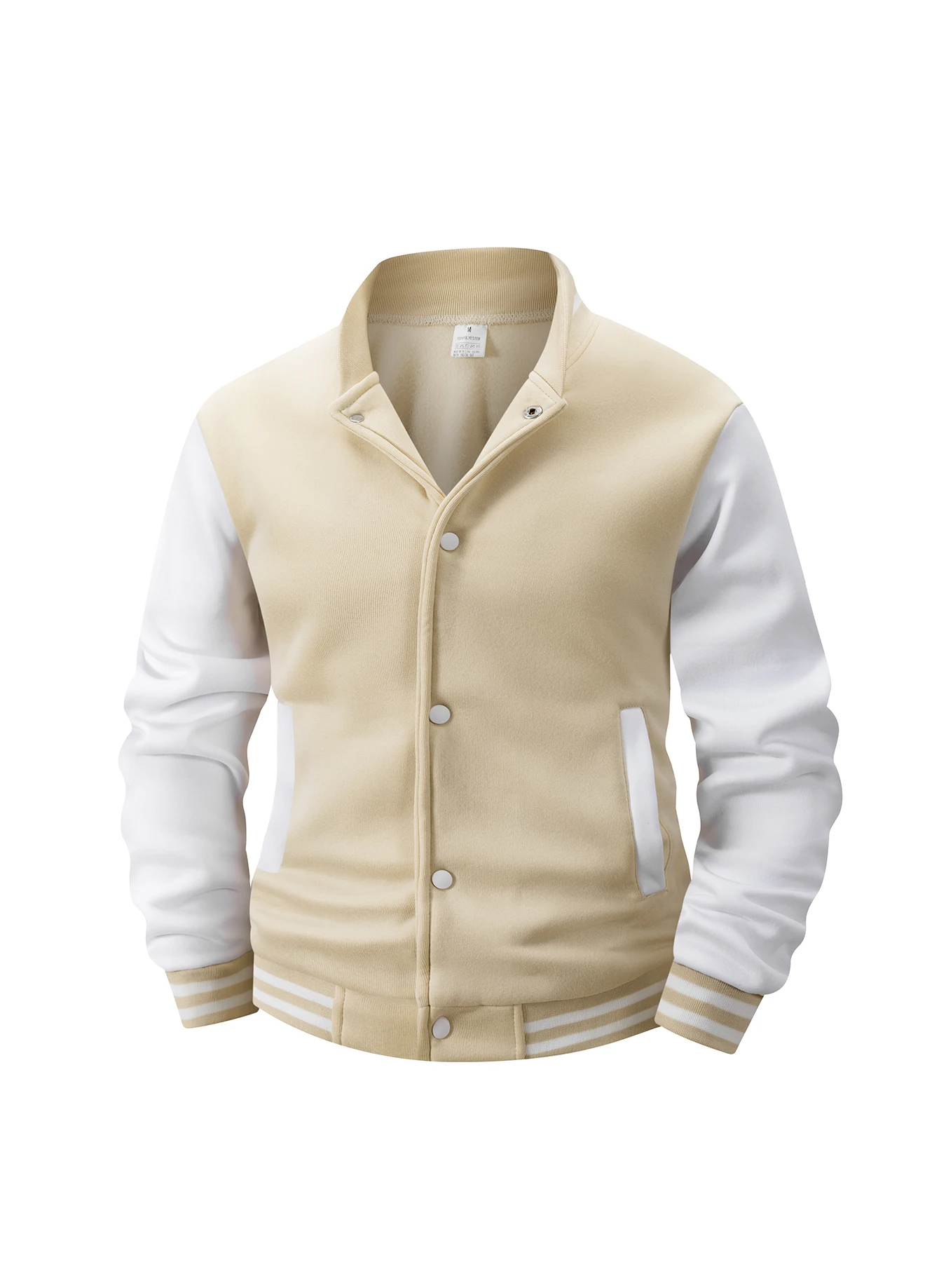 Men's Fleece-Lined Varsity Jac - Varsity Jacket Letterman 评论和价格