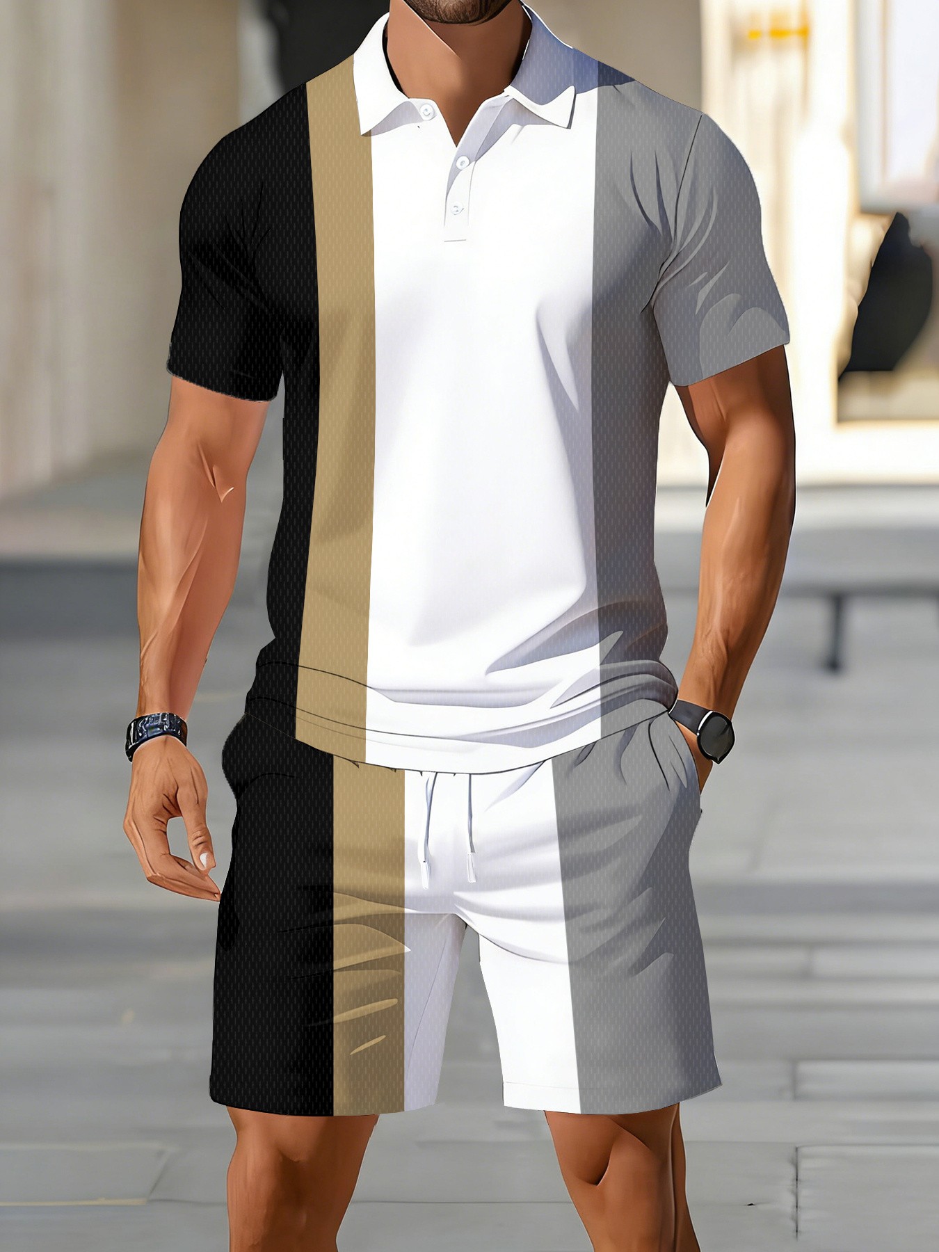 2026 Summer American Men's Pol - Men'S Fashion Polo Shirt 评论和价格
