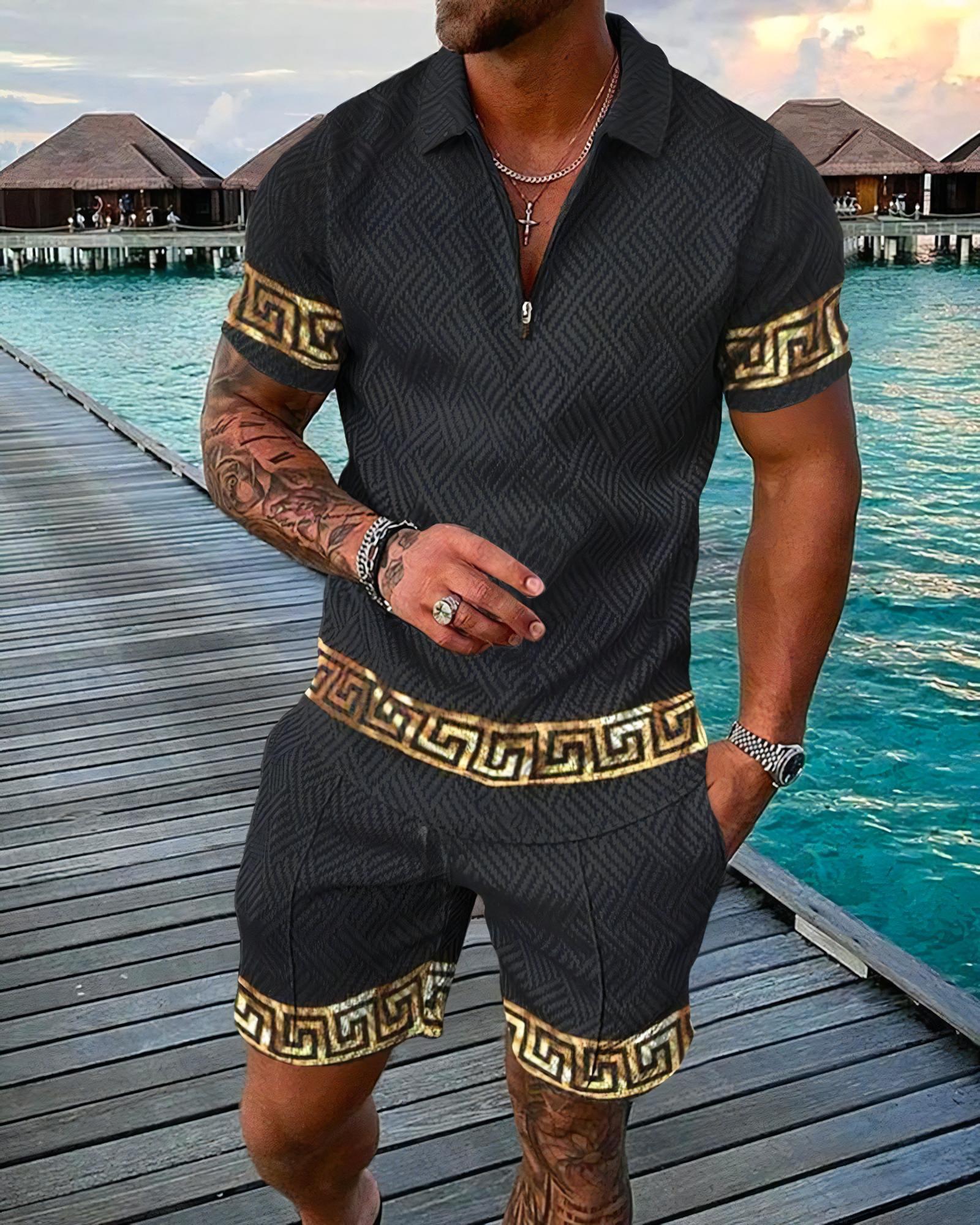 Funny 3D Printed Men's 2 Piece - Men'S Fashion Polo Shirt 评论和价格