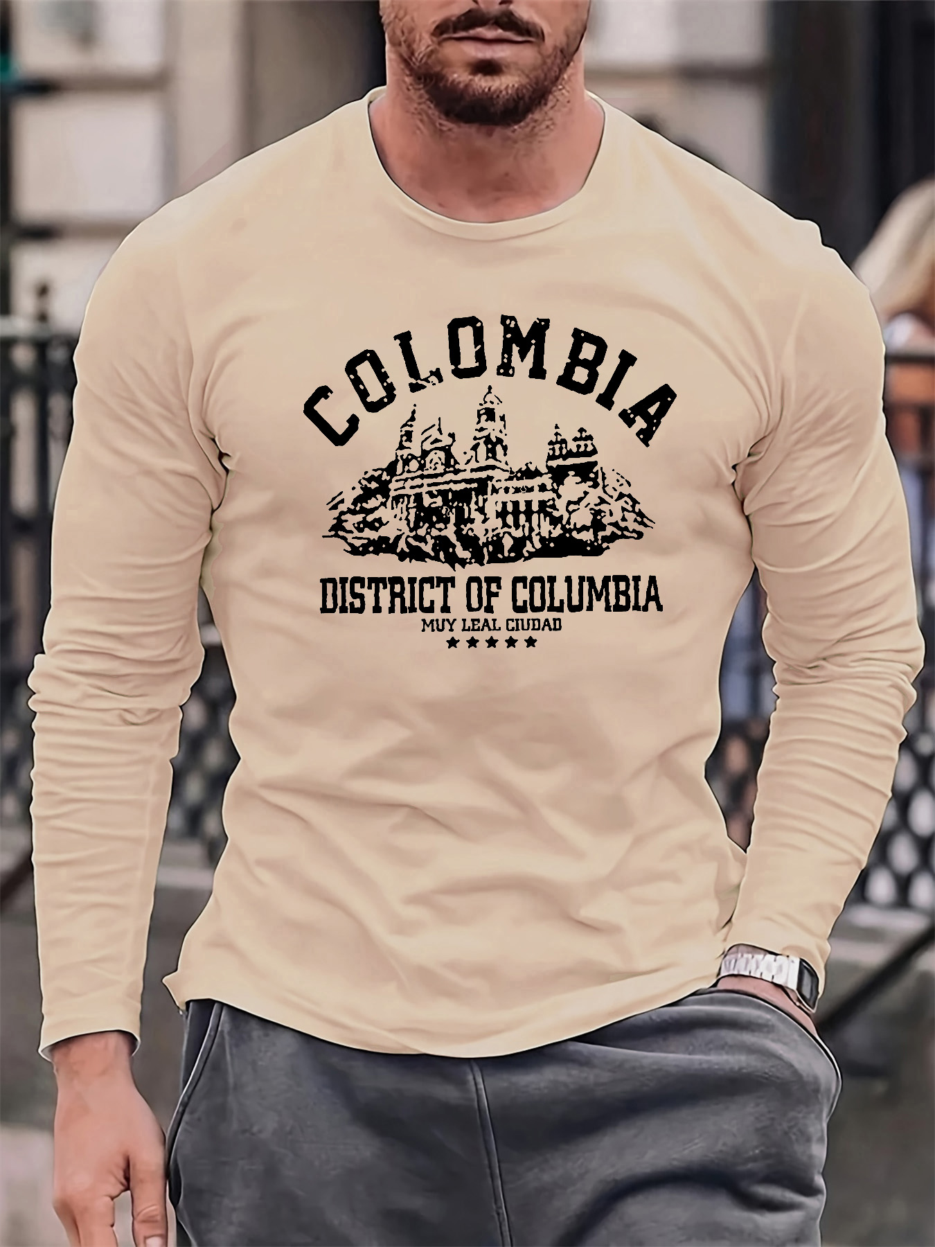 100% Cotton Men's Long Sleeved - Mens Fashion Summer 评论和价格