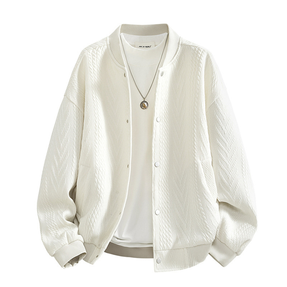 Knitted Baseball Jacket Men 8X - Varsity Jacket Letterman 评论和价格