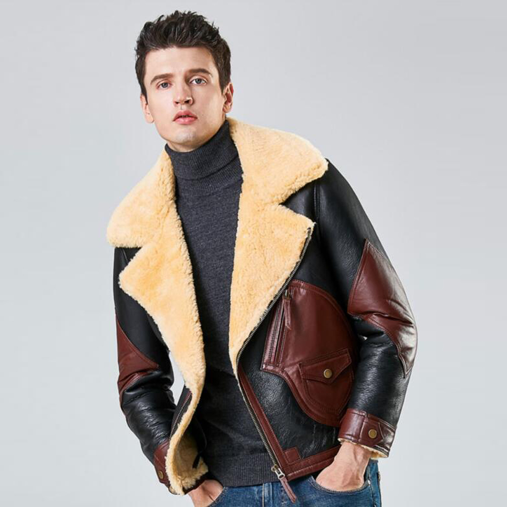 Denny&Dora Men's B3 Natural Sh - Bomber Jacket Men 评论和价格