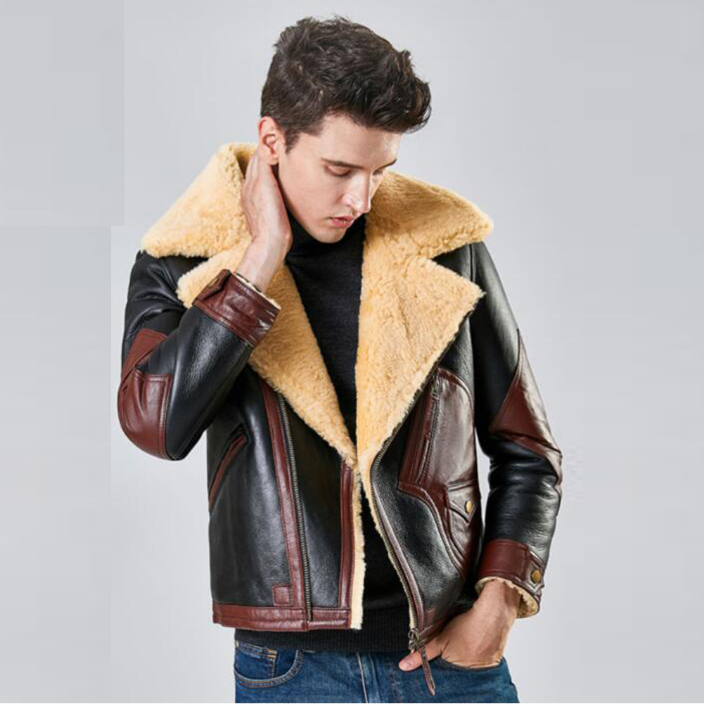 Denny&Dora Men's B3 Natural Sh - Bomber Jacket Men 评论和价格