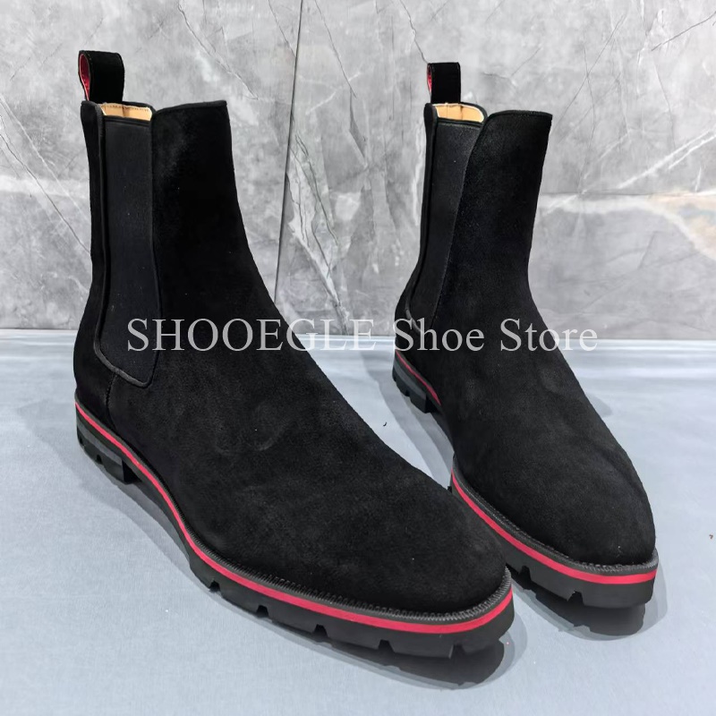 Black Cow Suede Men’s Boots Ro - Mens Fashion Autumn 2025 评论和价格