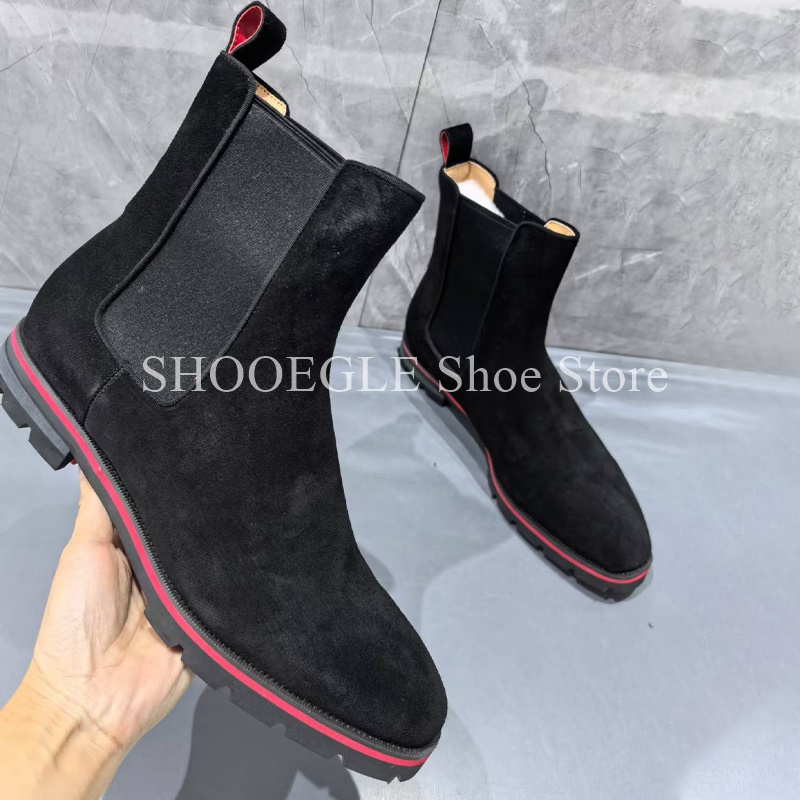 Black Cow Suede Men’s Boots Ro - Mens Fashion Autumn 2025 评论和价格