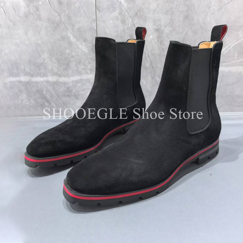 Black Cow Suede Men’s Boots Ro - Mens Fashion Autumn 2025 评论和价格