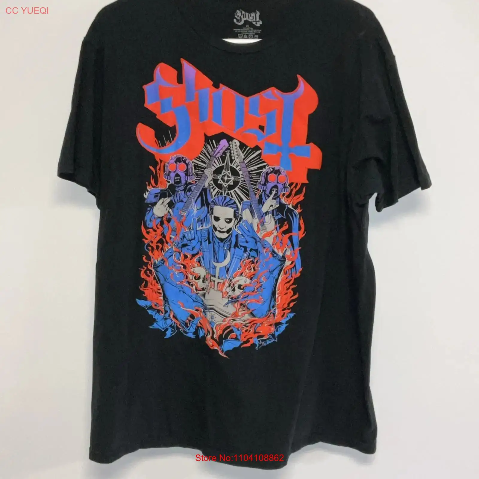 Ghost  T Shirt Men s Large Bla - Mens Fashion Black Shirt 评论和价格